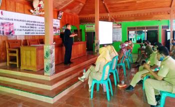 TMMD Tambakrejo Bojonegoro, PMI Sosialisasikan Penanggulangan Bencana Berbasis Masyarakat